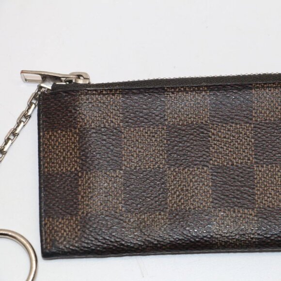 Louis Vuitton Key Pouch Cloth Small Wallet - Damier Ebene - Picture 2 of 15